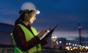 Trabajadora de Seguritech Privada.