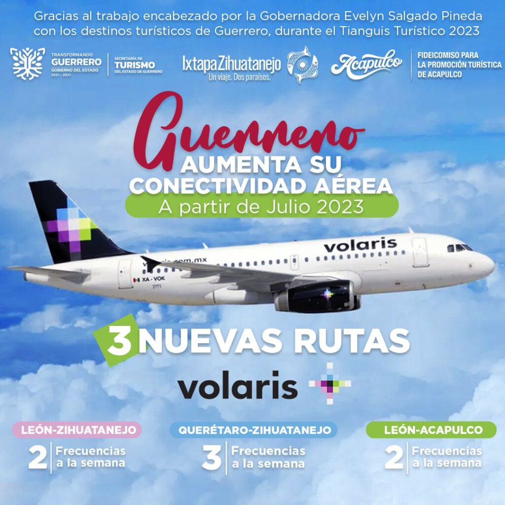 Evelyn Salgado Pineda: Guerrero aumenta su conectividad aérea con 3 nuevas rutas
