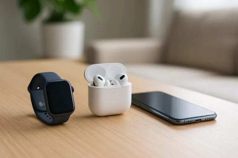 Gadgets innovadores de septiembre con relojes inteligentes, auriculares inalámbricos y smartphones de última generación en tendencia