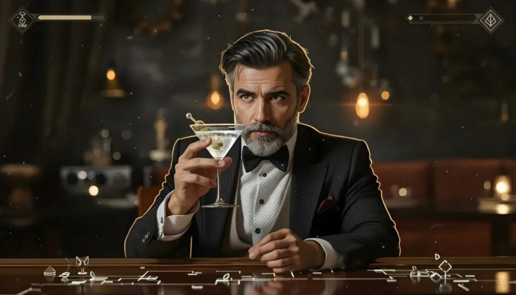 Imagen editorial de un espía inspirado en James Bond con estética tecnológica, alusiva al lanzamiento del nuevo videojuego de 007 en noviembre.