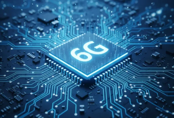 Ciudad inteligente con infraestructura 6G y conectividad avanzada de alta velocidad