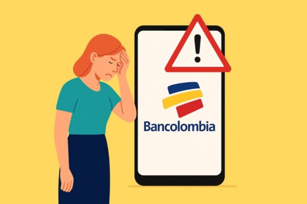 Usuarios en Colombia reportan fallas en la app de Bancolombia, generando molestias y quejas