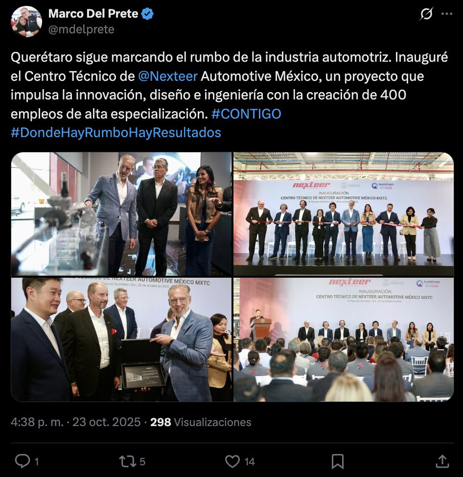Publicación de X de Marco Del Prete