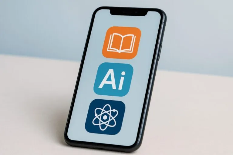 Ilustración de apps móviles con inteligencia artificial creadas por la RAE para proteger y difundir la lengua española