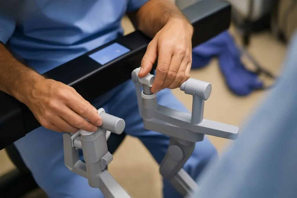 Imagen ilustrativa de cirugía robótica de riñón a distancia realizada entre Alemania y España