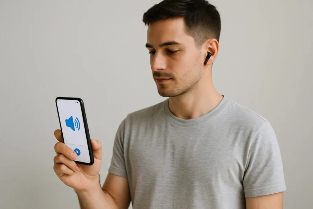 Usuario transforma texto en audio desde su móvil sin instalar aplicaciones adicionales