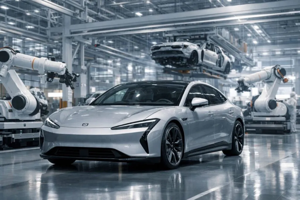 Fábrica de Xiaomi en Beijing lista para fabricar el coche eléctrico SU7 a partir de 2026