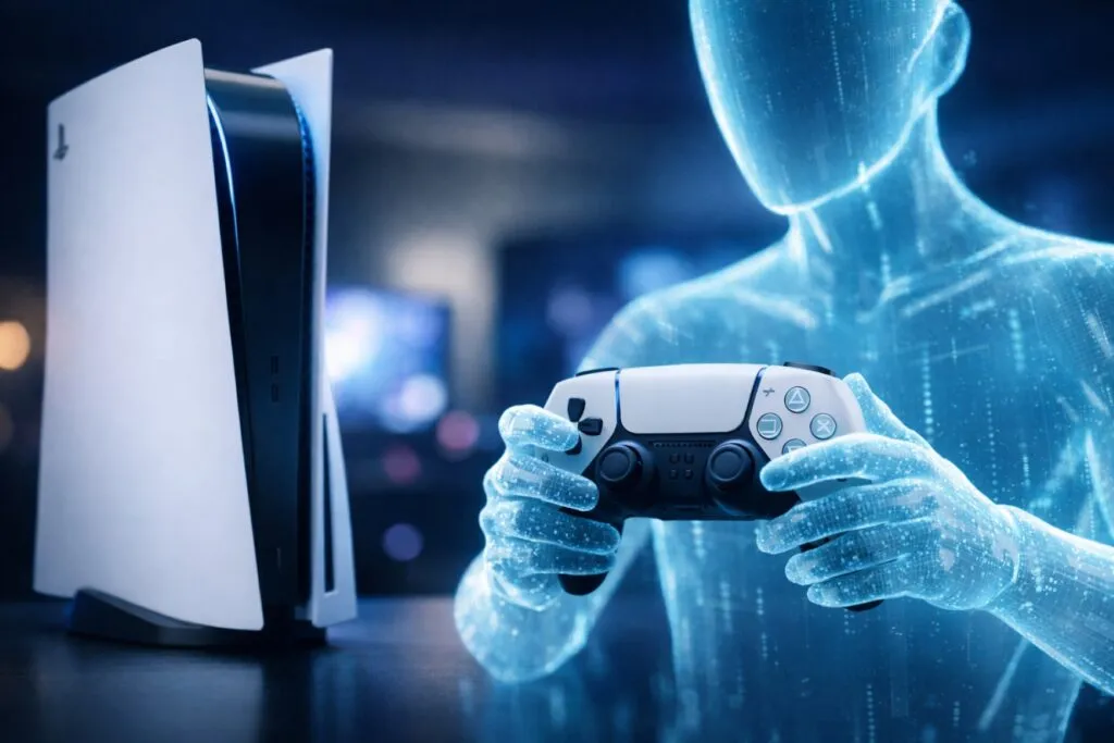 Representación visual de Ghost Player, la IA de Sony que controla videojuegos imitando al jugador