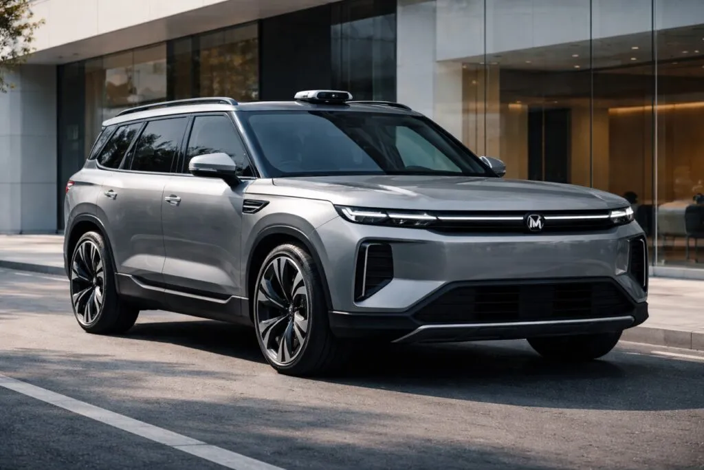 Render editorial del SUV eléctrico LS9 HYPER con sensores LiDAR y diseño premium