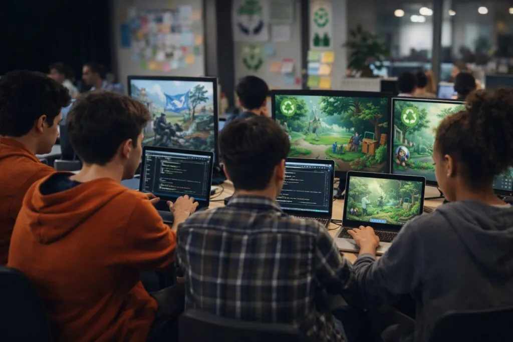 Jóvenes crean videojuegos con impacto social en entornos colaborativos y tecnológicos