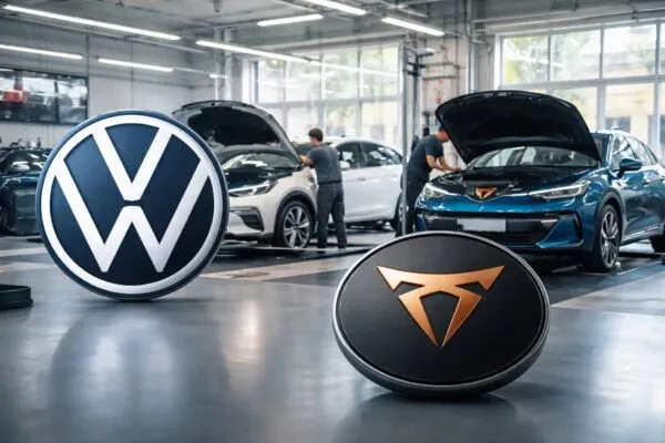 coches eléctricos VW Cupra en España durante revisión por riesgo de incendio en baterías