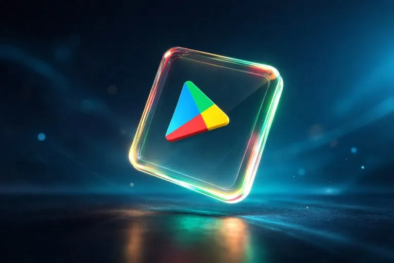 Ilustración de un teléfono Android mostrando una advertencia batería alta antes de instalar apps desde Google Play Store
