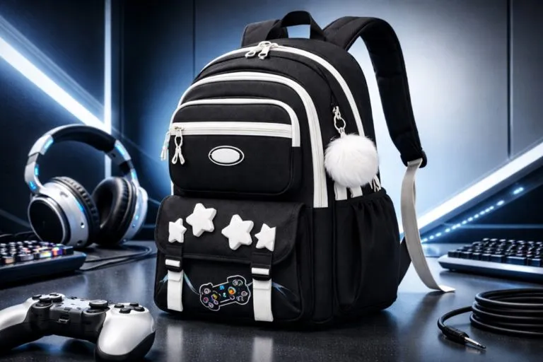 Mochila gamer con diseño de control y compartimentos para laptop usada en entorno urbano en México