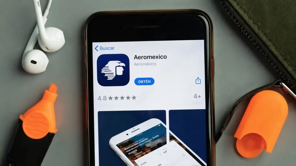 app Aeroméxico con funciones digitales de vuelo en México