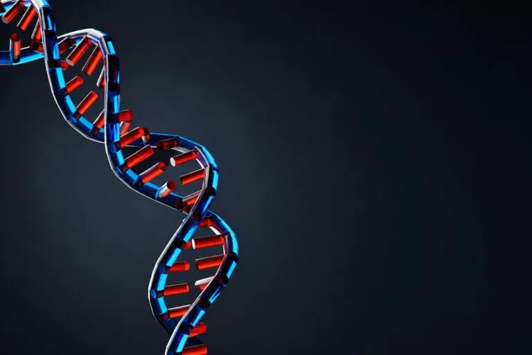 Medicina personalizada ADN con análisis genético y tecnología avanzada en salud moderna