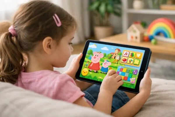 Netflix Playground app infantil con juegos offline seguros y personajes como Peppa Pig en dispositivos móviles