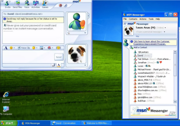 MSN Messenger y WhatsApp marcaron la evolución de la comunicación digital en internet