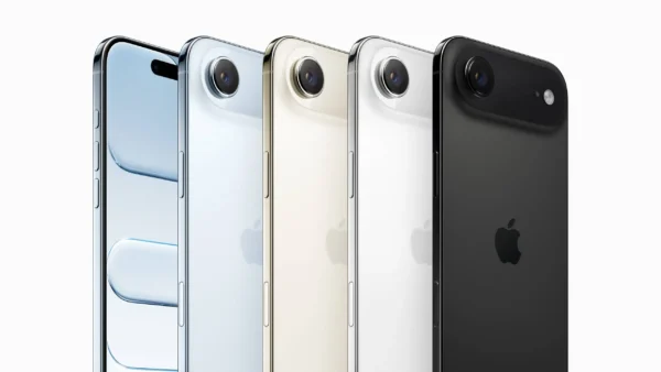 Concepto de un programa de leasing de Apple para renovar dispositivos mediante una suscripción mensual.