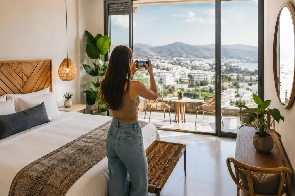 Alojamiento Instagram friendly en España con diseño moderno y espacios atractivos para la Generación Z.