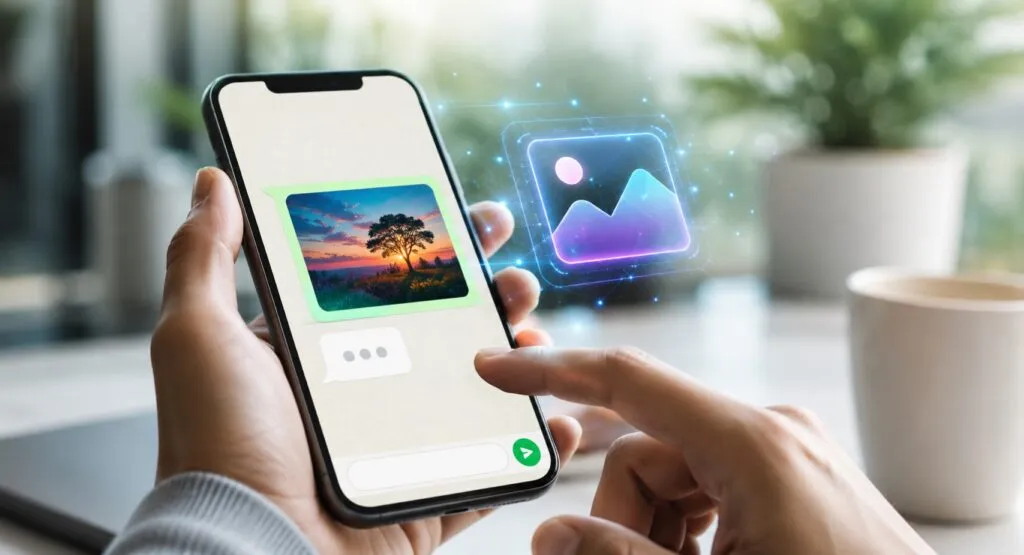 WhatsApp con IA permite crear imágenes desde la aplicación usando Meta AI sin herramientas externas