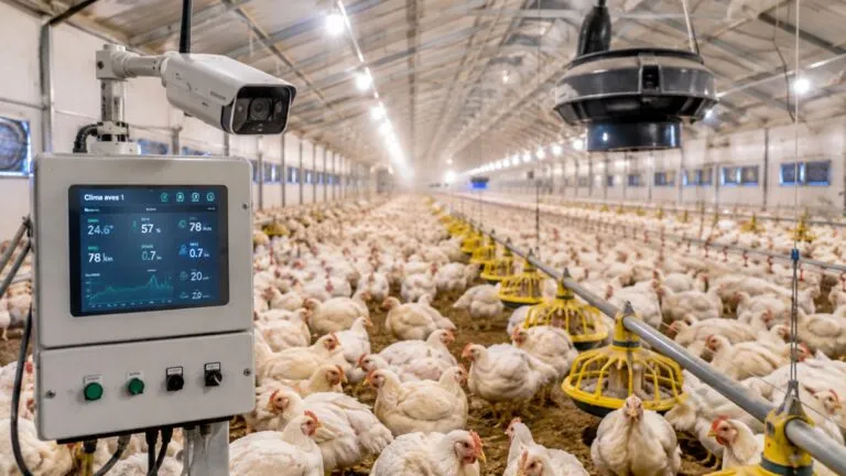Granjas inteligentes utilizan sensores e inteligencia artificial en la producción avícola