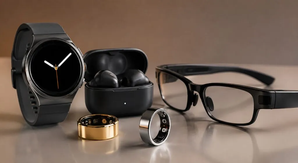 Dispositivos inteligentes con IA impulsan el mercado global de relojes, audífonos, anillos y lentes.