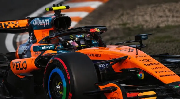 Lando Norris logra la pole de F1 Países Bajos en Zandvoort durante un intenso sábado de Fórmula