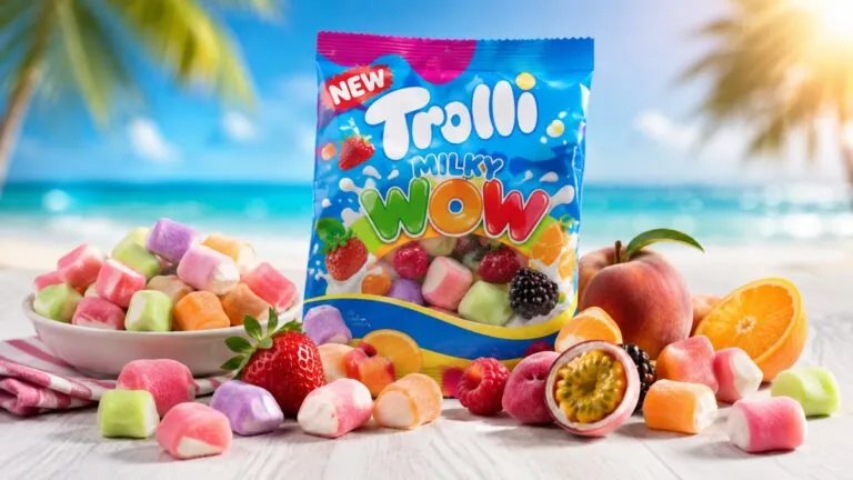 Trolli Milky Wow en España con seis sabores, espuma suave, cremosidad y una fina capa de golosina afrutada