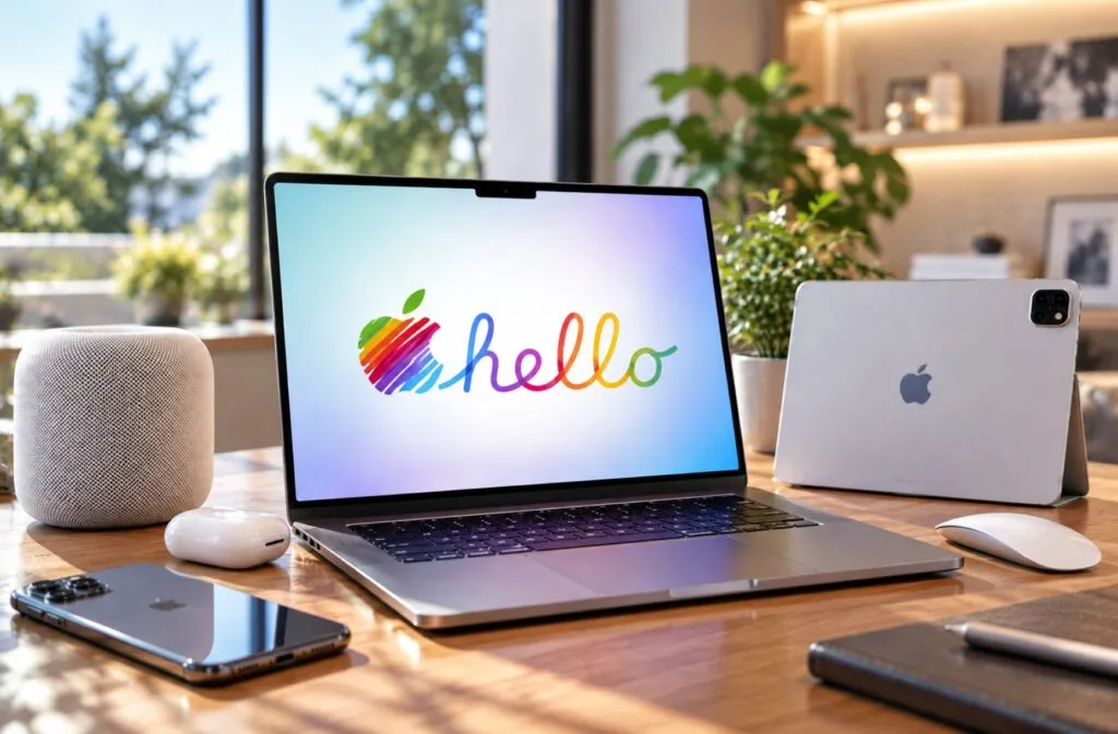 Apple hello regresa como sello de la marca y conecta dispositivos, tiendas e historia tecnológica