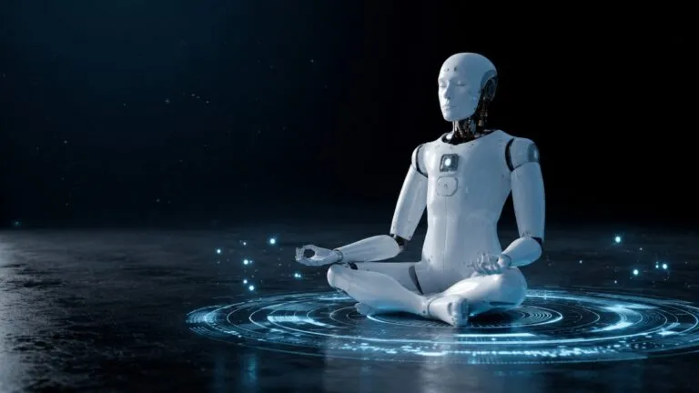 Meditación con robots solares combina tecnología, música, arte y una experiencia inmersiva en Barcelona.