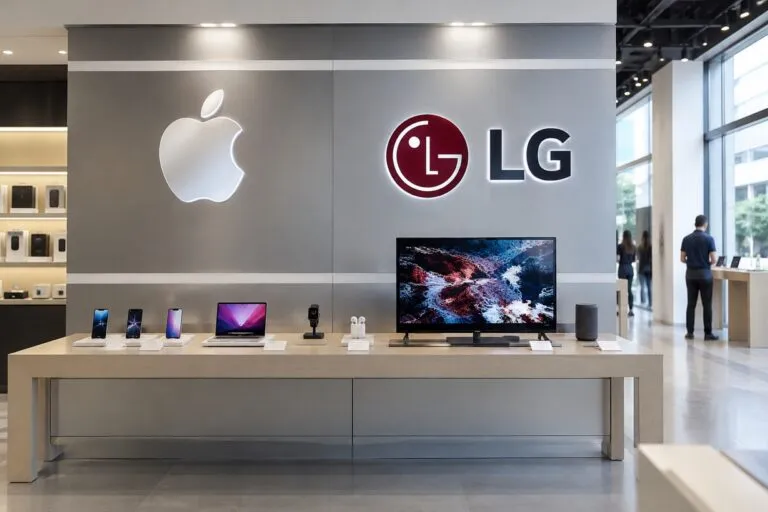 Dispositivos para hogares inteligentes, como cerraduras, termostatos y cámaras de seguridad, desarrollados mediante una posible colaboración entre Apple y LG.