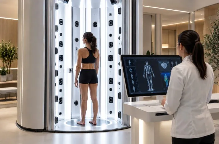 Neko Health abre en Nueva York una clínica tecnológica con escaneos corporales e inteligencia artificial para apoyar la prevención.